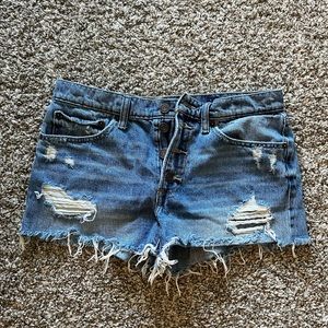 Mid rise shorts